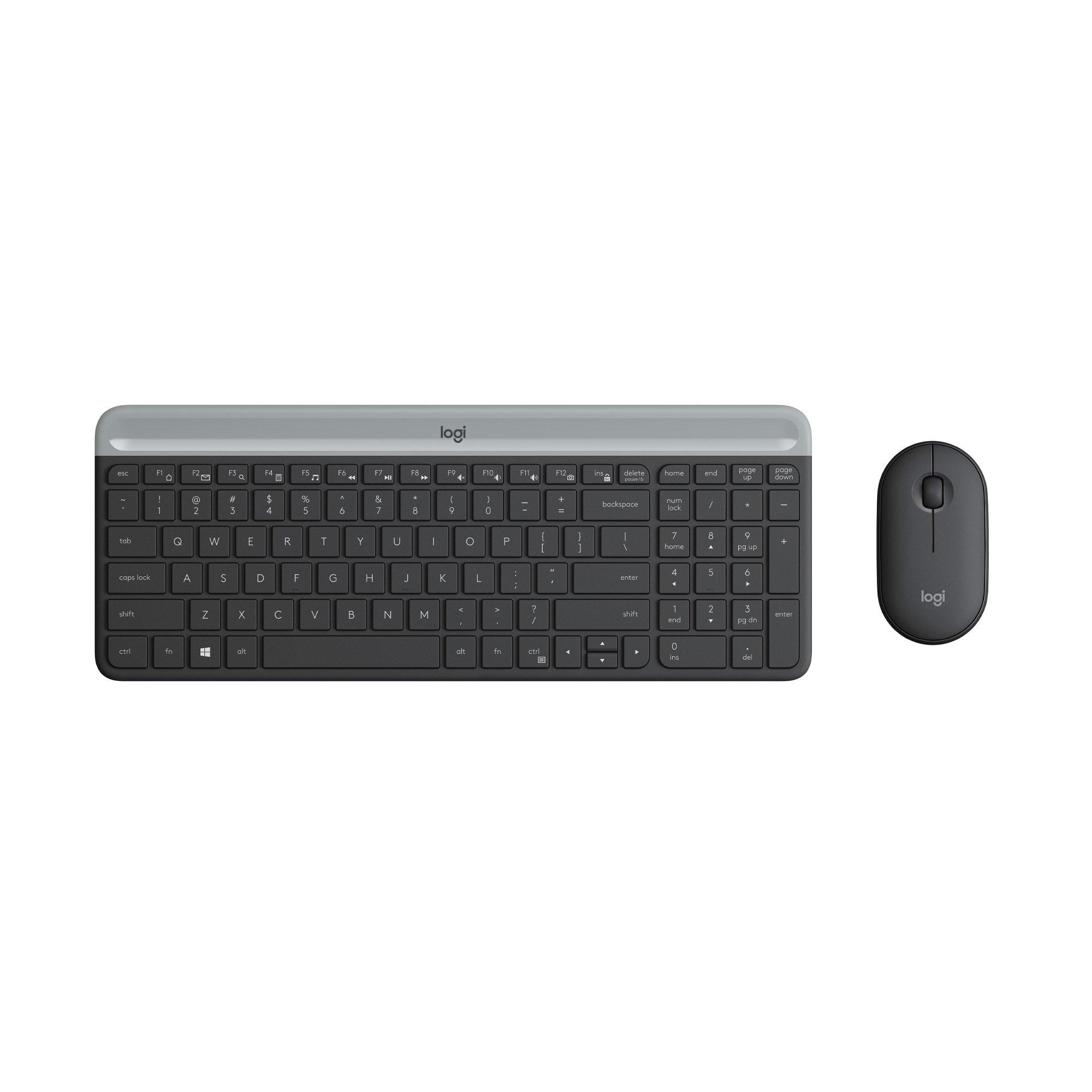 Logitech Logitech Slim Wireless Keyboar Tastiera e mouse senza fili 