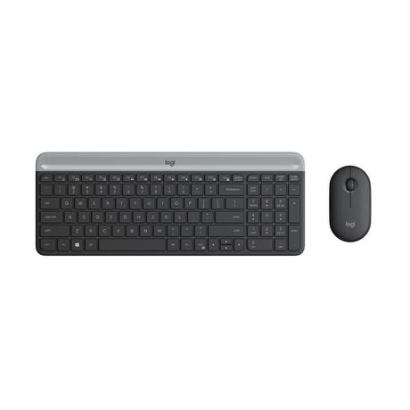 Logitech MK470 Slim Combo Kabellose Tastatur und Maus 