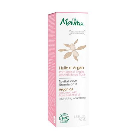 Melvita  Arganöl mit ätherischem Rosenöl 
 Argan Oel mit ätherischem Rose 