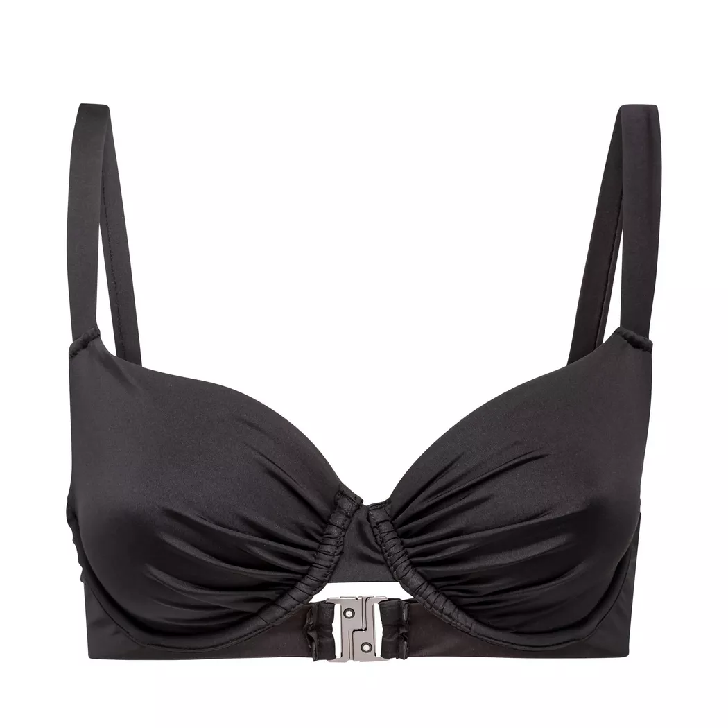 Manor Woman - Bikini Oberteil mit Bügel, für Damen, Black, Größe 70A