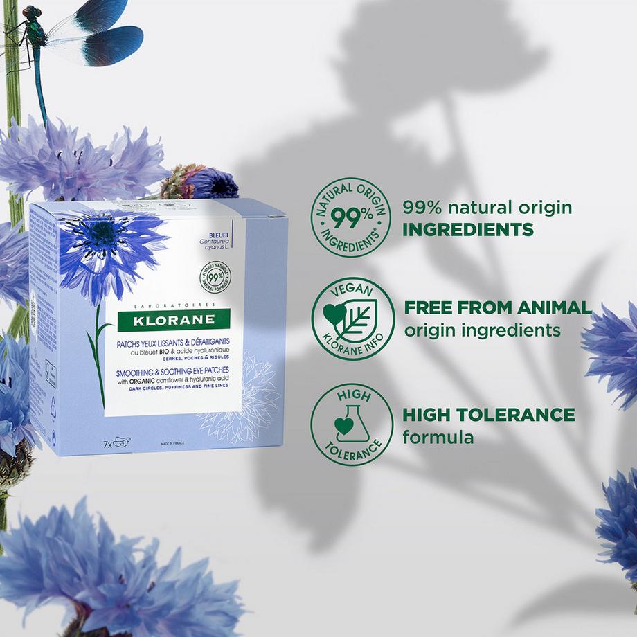 KLORANE Bleuet BIO Pads apaisants pour les yeux 
