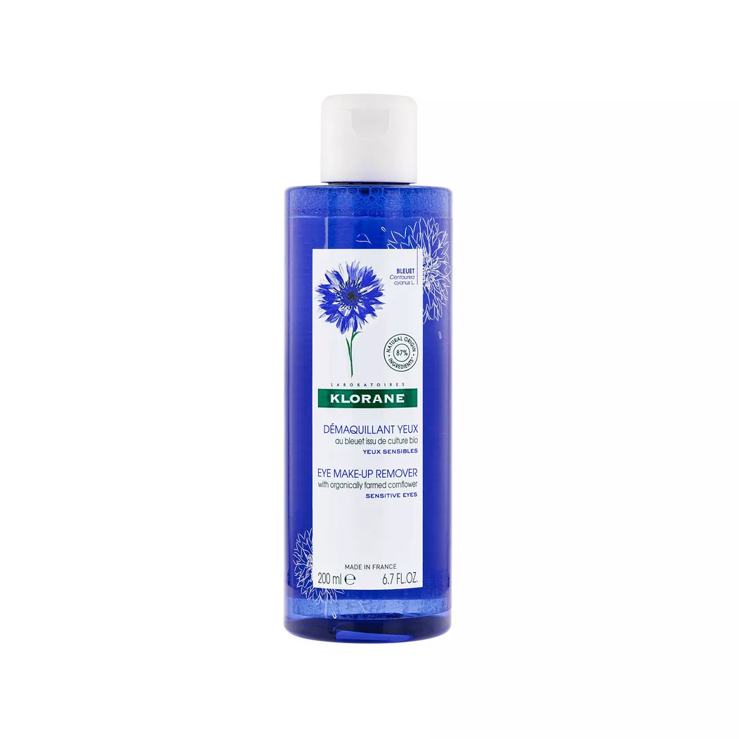 KLORANE - Augen-Make-up-Entferner für Empfindliche Augen, BIO-Kornblume, 200 ml