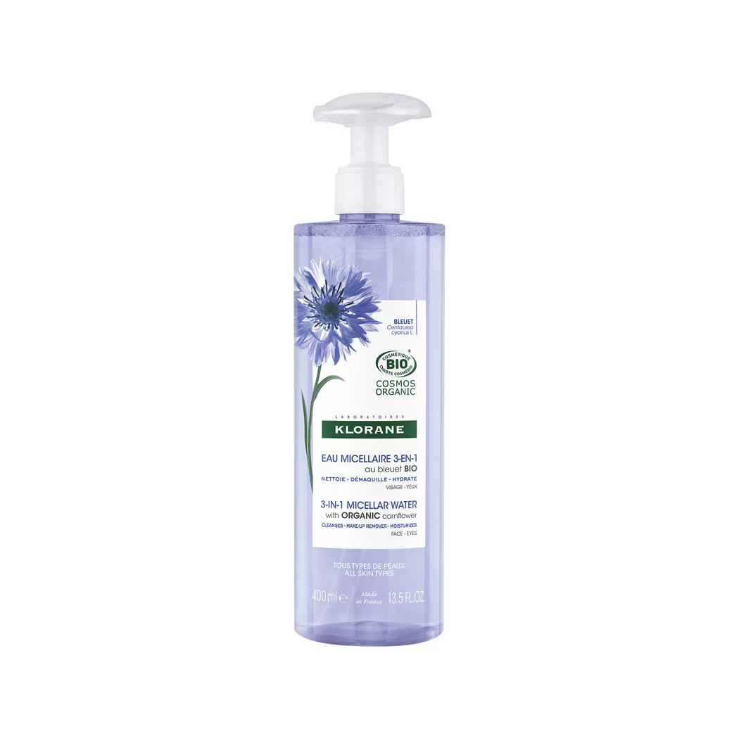 KLORANE - Mizellenlotion 3-in-1, Bio-Kornblume, 400 ml