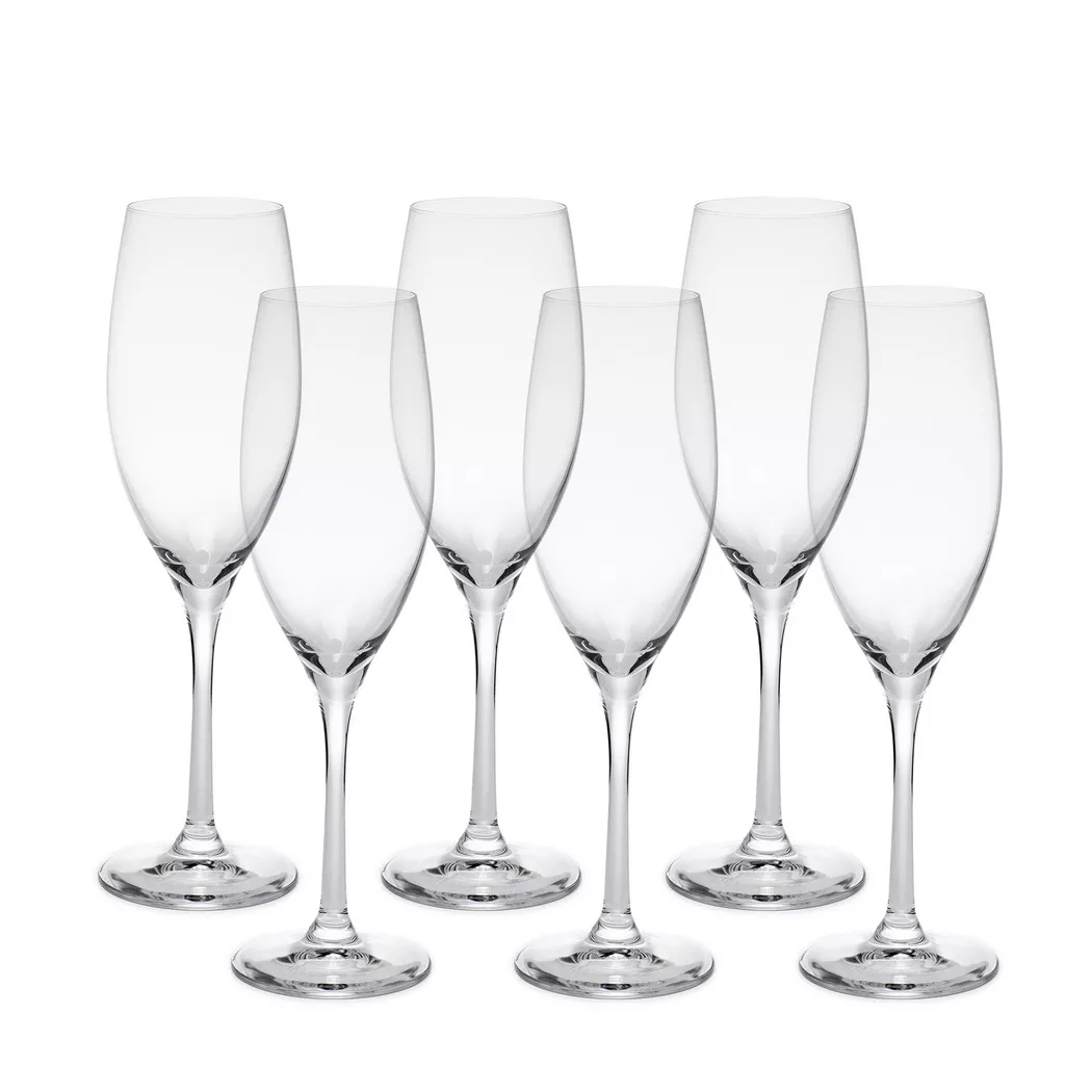 Wmf - Champagnerglas, 6 Stück, 250 ml, Transparent