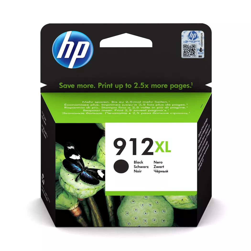 Hewlett-Packard – 912XL schwarz OfficeJet 8010/8, Tintenpatrone, Black