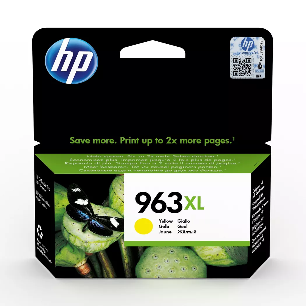 Hewlett-Packard – 963XL yellow OfficeJet 9010/9, Tintenpatrone, Gelb