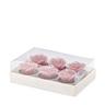 Manor Collections Set di 6 candeline Rose Rosa