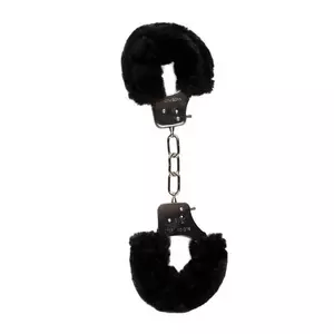 Furry Handcuffs black from Easy Toys