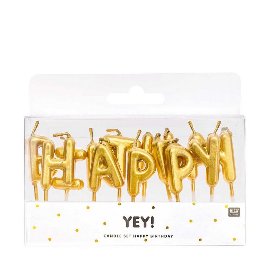 RICO-Design Bougie YEY! Happy Birthday 