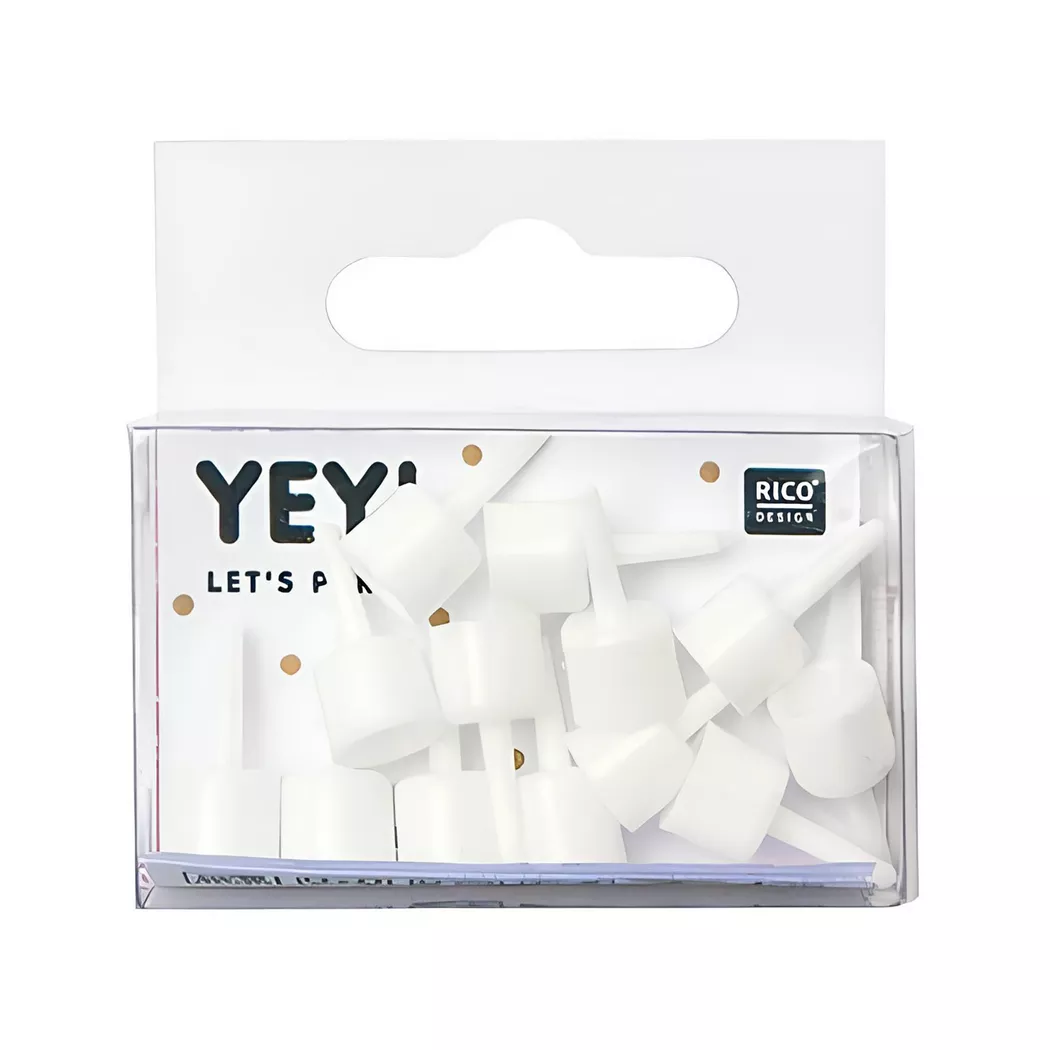 Rico Design - Kerzenhalter, 15mm, Weiss