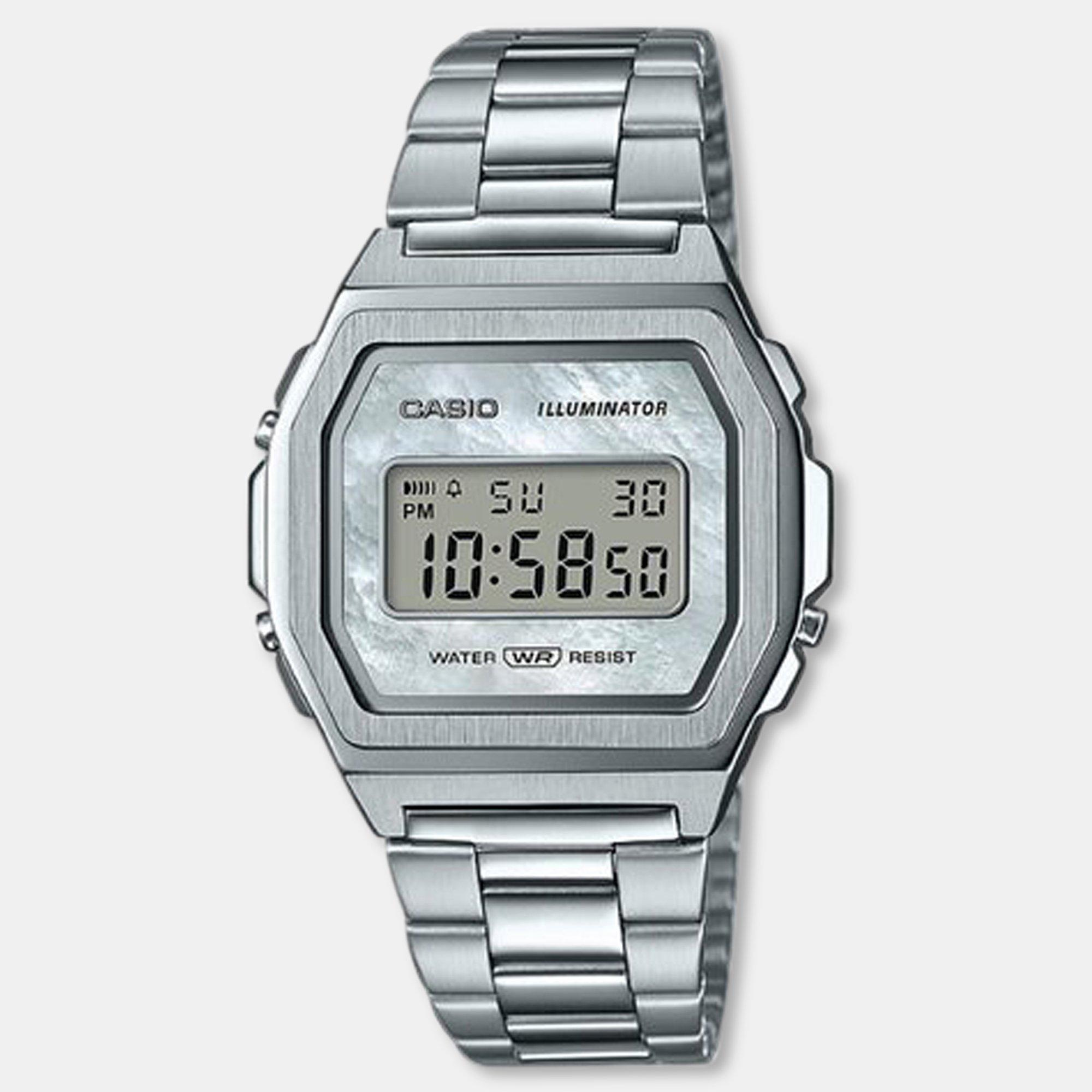 Image of Chronograph Uhr Damen Silberfarben 40mm