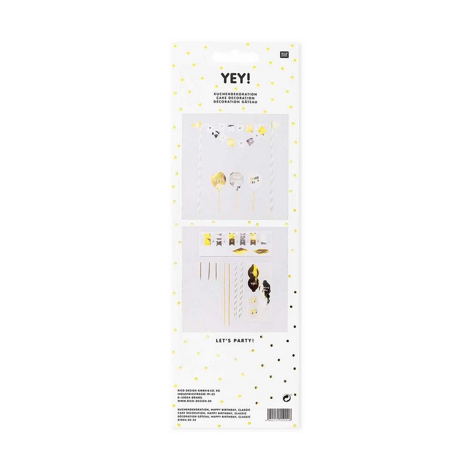 RICO-Design Kerze Kuchendekorations-Set 