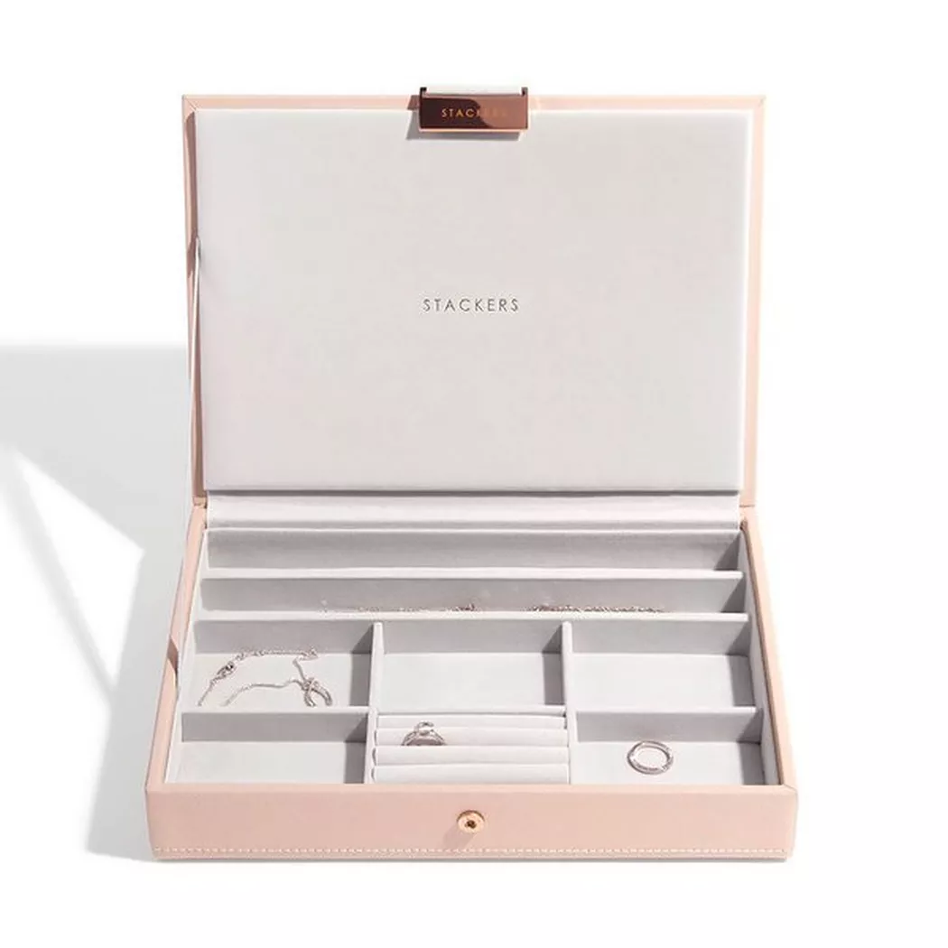 Stackers - Schmuckbox Fach mit Deckel, 25X18X4.2CM, Rosa