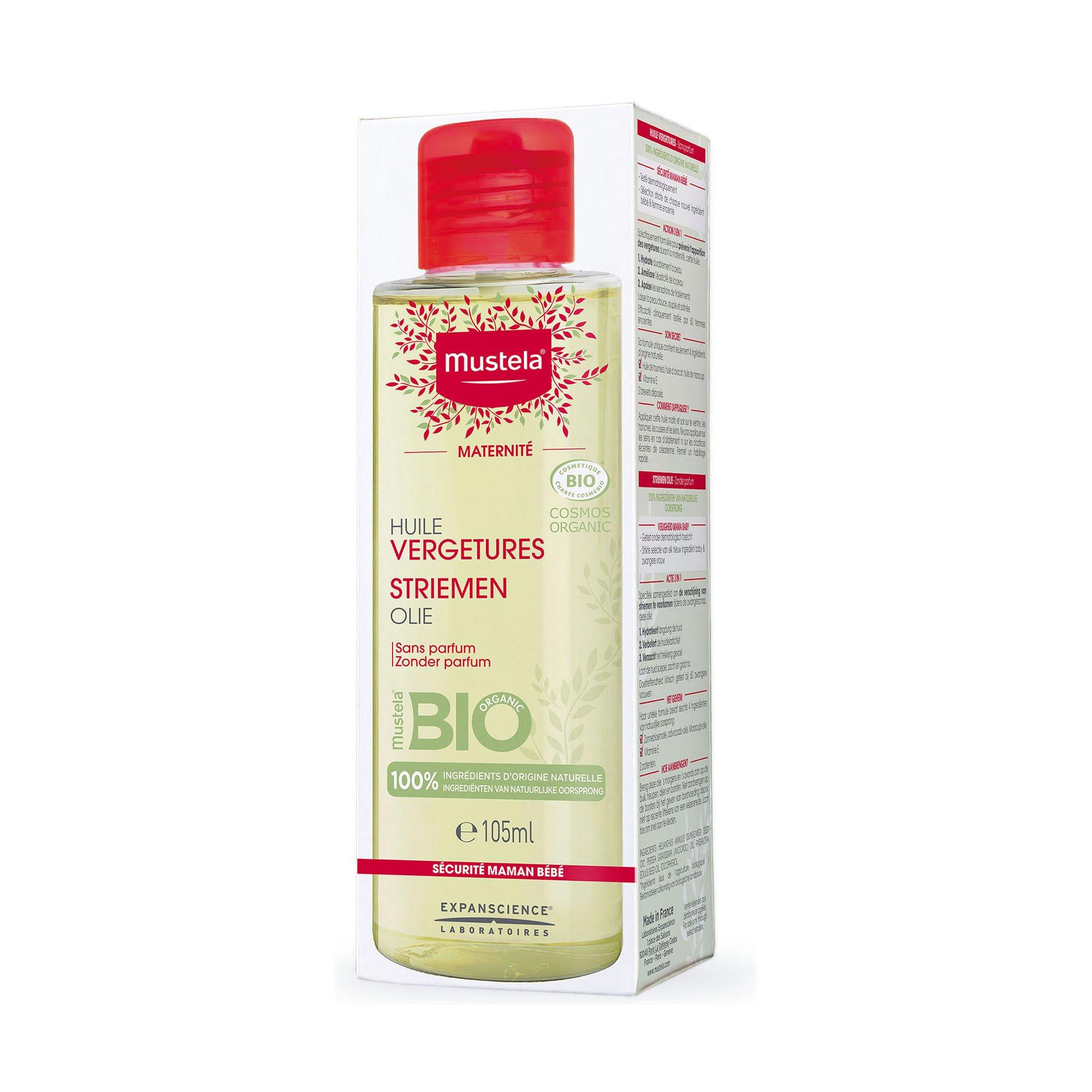 Image of Mustela Schwangerschaftsstreifen Öl BIO, Schwangerschaftsöl - 105ML