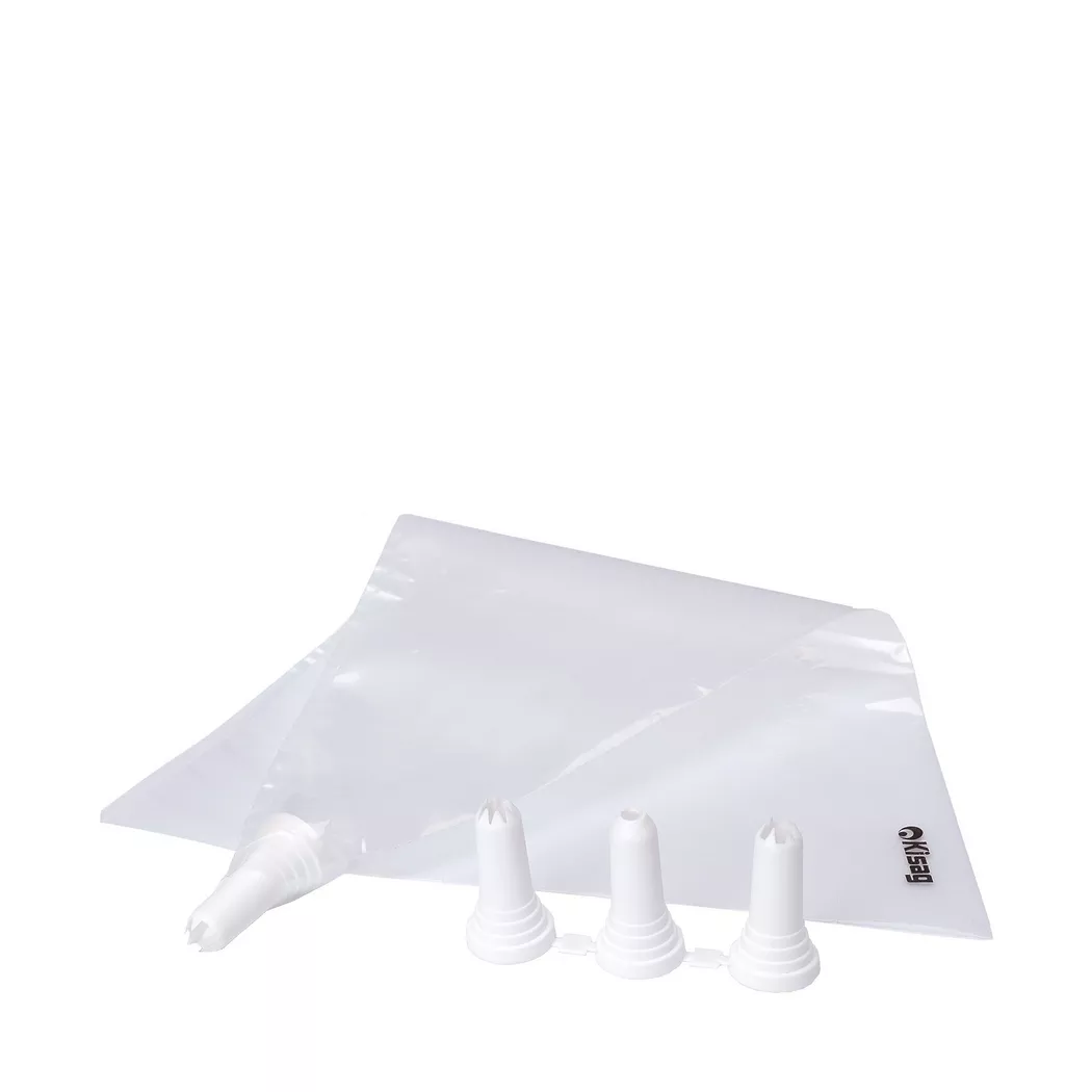 Kisag - Spritzbeutel-Set, 22 x 34 cm, Transparent