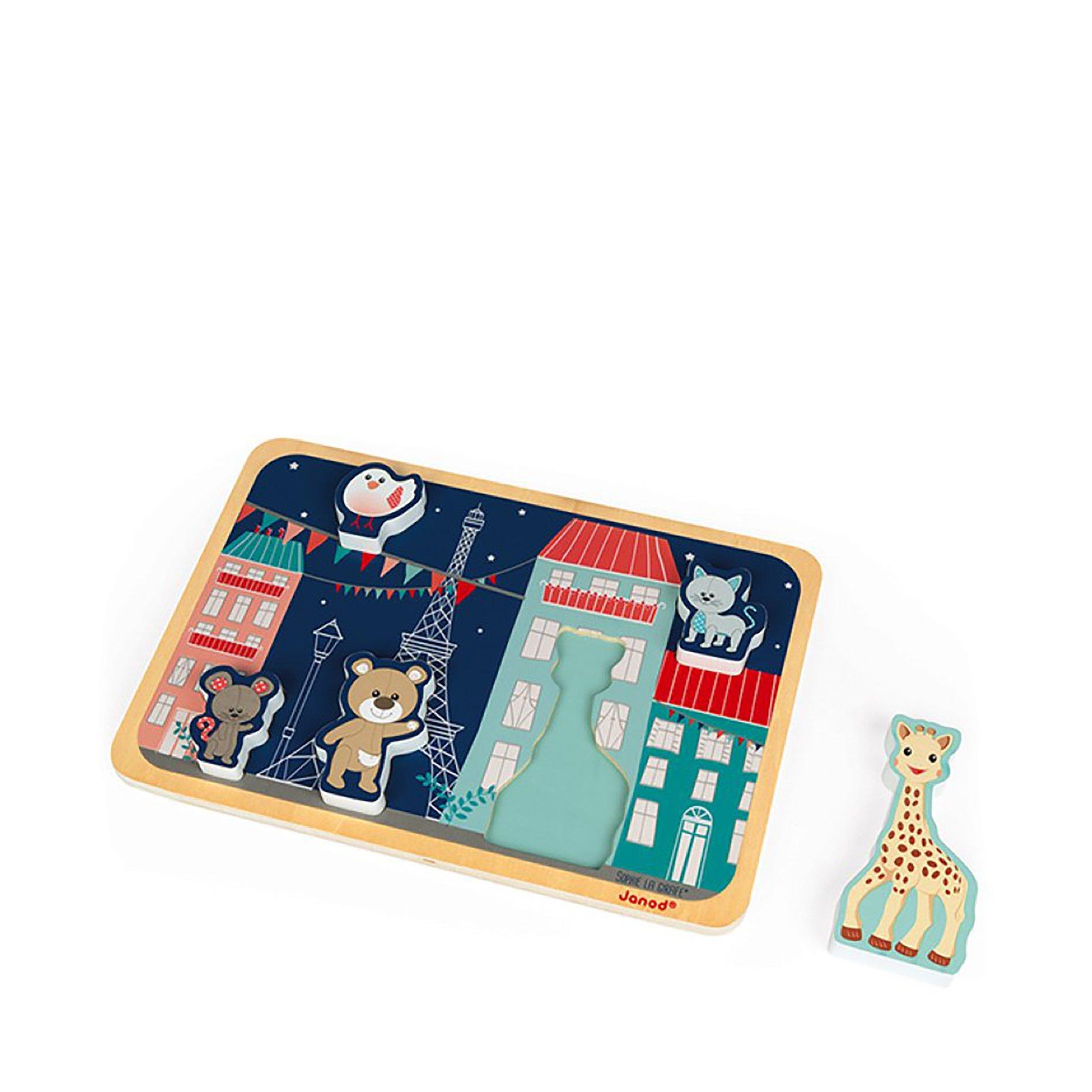 Image of Sophie la Giraffe Puzzle Multicolor