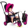 smarTrike  STR3, 6 in 1 Kinderwagen zertifiziertes klappbares Dreirad  Pink
