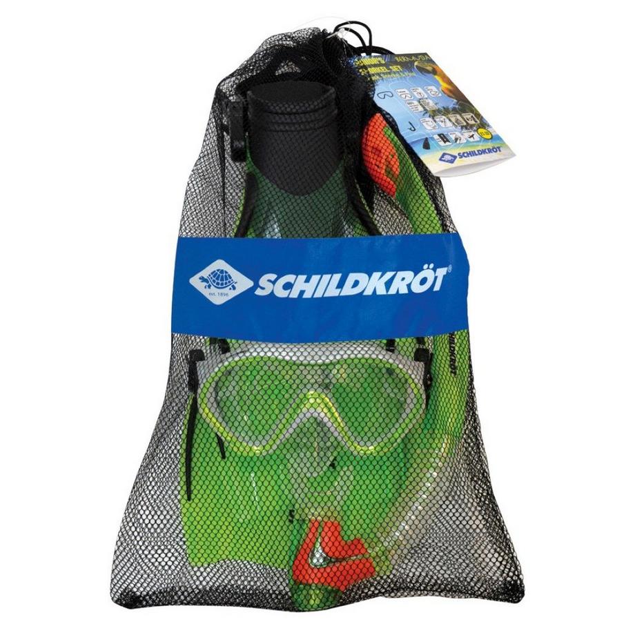 SCHILDKRÖT  Set di boccaglio Bermuda per bambini con occhiali, boccaglio e pinne 