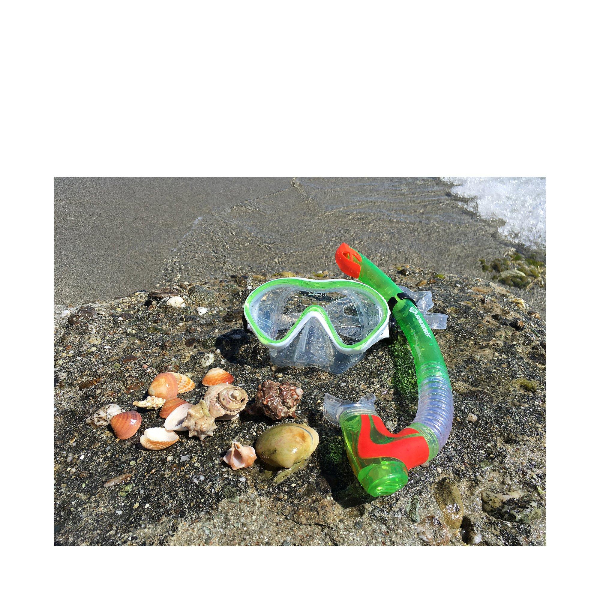 SCHILDKRÖT  Kinder-Schnorchelset Bermuda mit Brille, Schnorchel, Flossen 