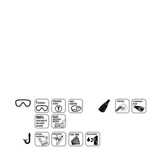 SCHILDKRÖT  Kinder-Schnorchelset Bermuda mit Brille, Schnorchel, Flossen 