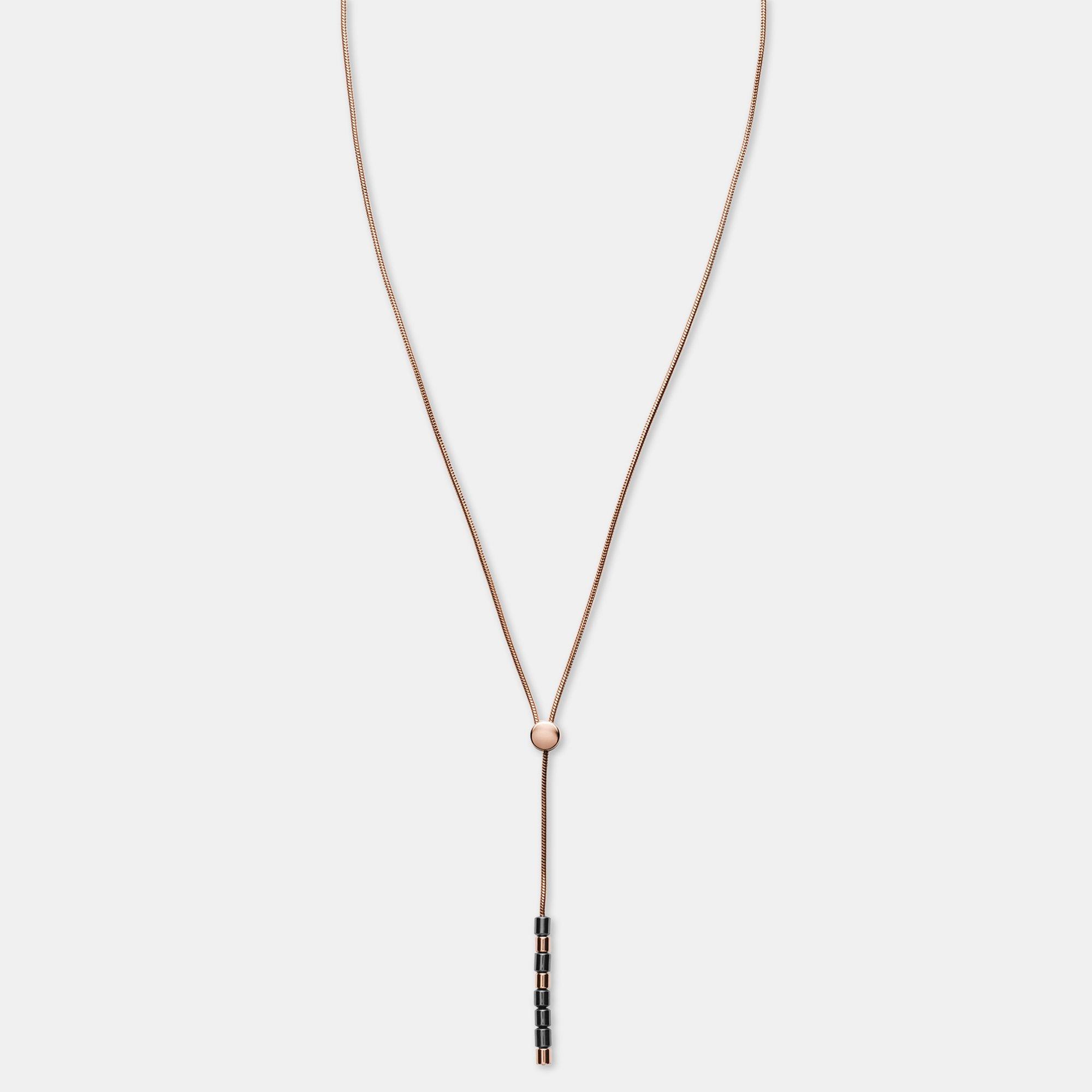 Image of Halskette Mit Anhänger Damen Zweifarbig 65 CM