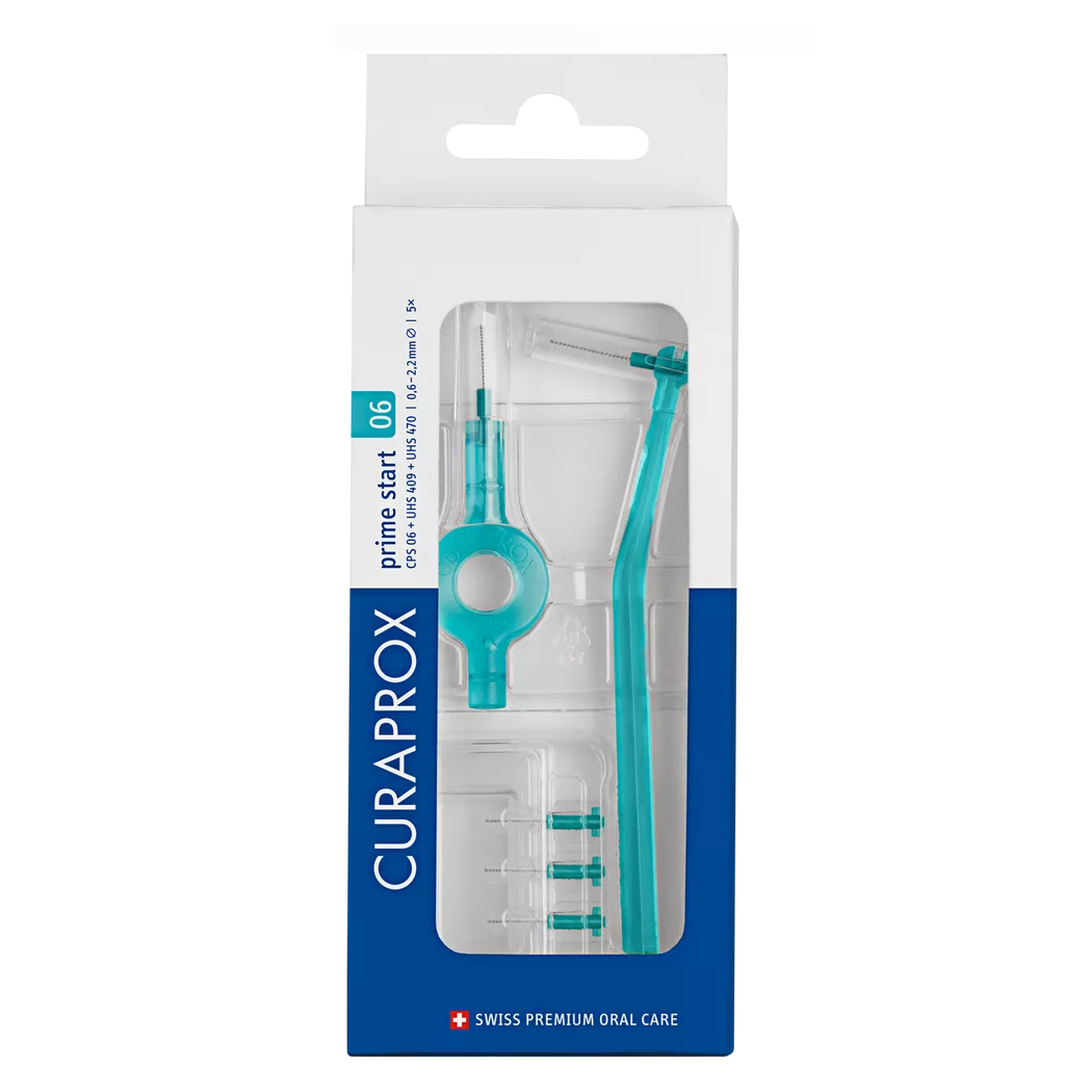 CURAPROX - Interdentalbürste Set prime start, Gr. 011, 5 Stk., 5 Stücke,  Türkis