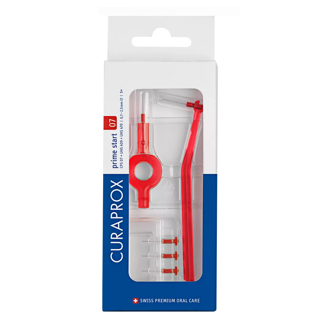 CURAPROX - Interdentalbürste Set prime start, Gr. 011, 5 Stk., 5 Stücke,  Rot