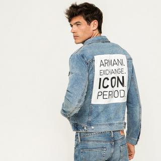 Armani Exchange  Gilet en jean, long 