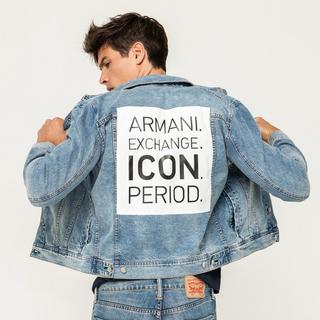 Armani Exchange  Gilet en jean, long 
