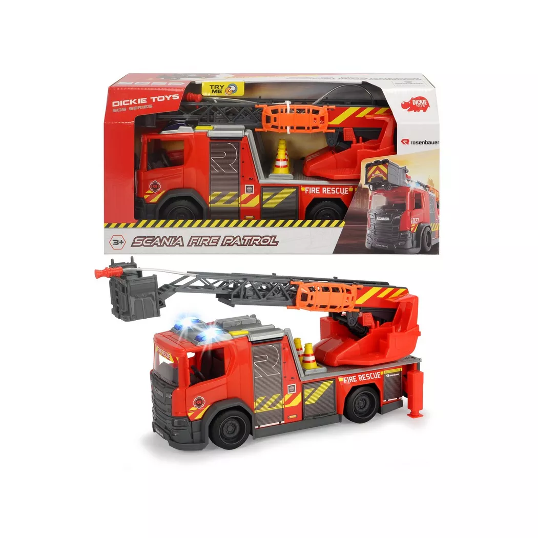 Dickie - Scania Fire Patrol,  Fire Fighter W2, 36cm, Multicolor