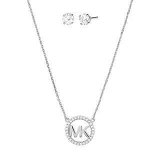 MICHAEL KORS STERLING SILVER Parure collana e orecchini 