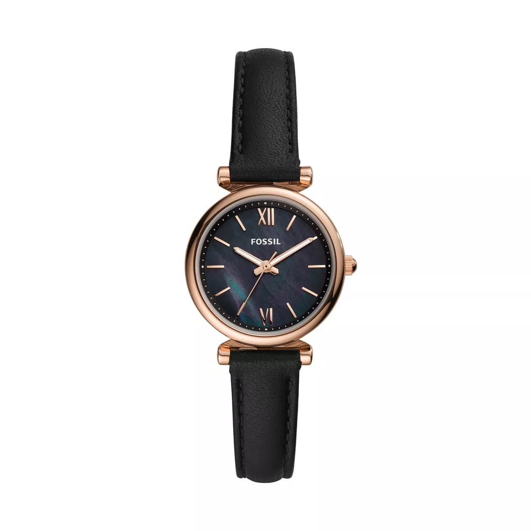 Fossil - Analoguhr, Carlie, 28mm, Black