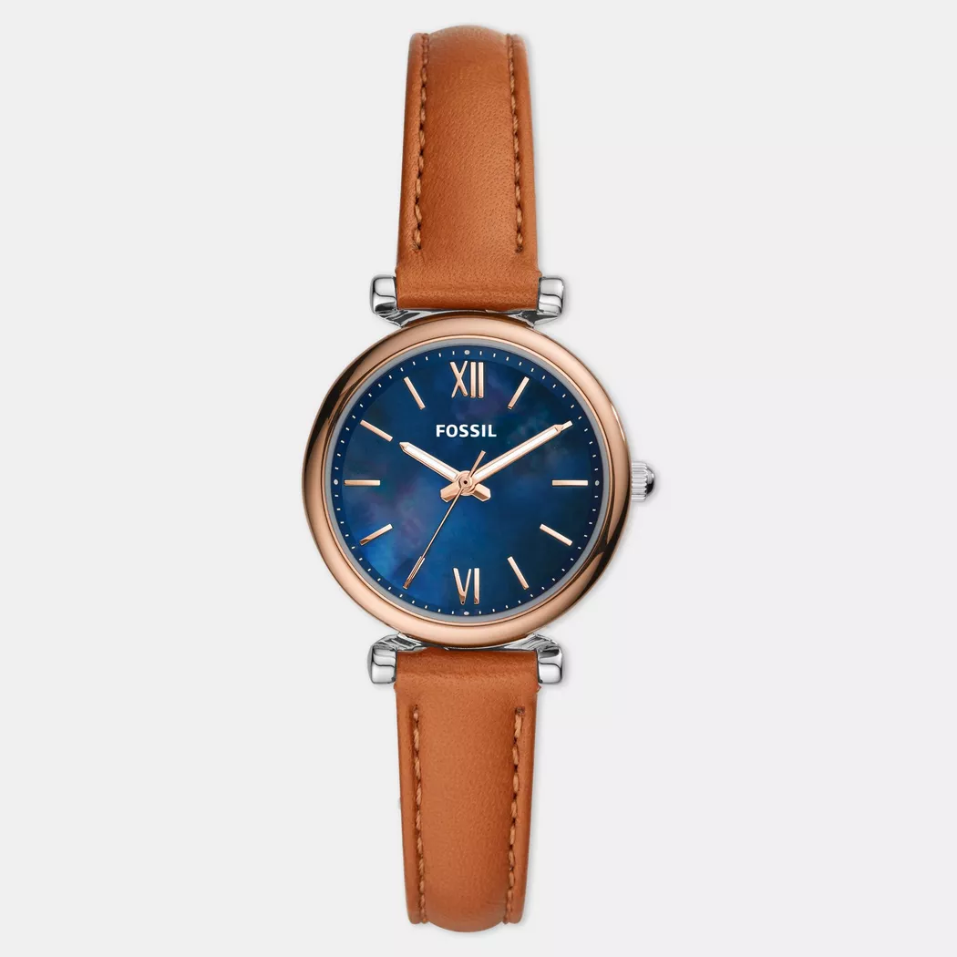 Fossil - Analoguhr, Garrett, 28mm, Braun