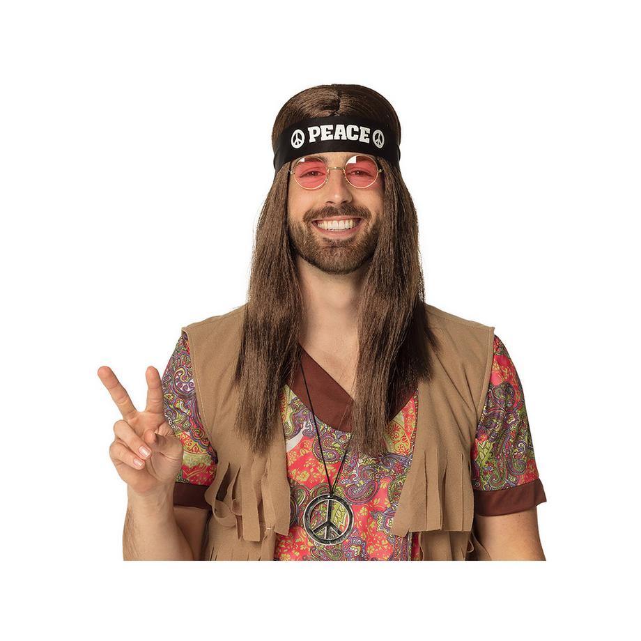 BOLAND  Set della pace (fascia, occhiali da festa e collana) 