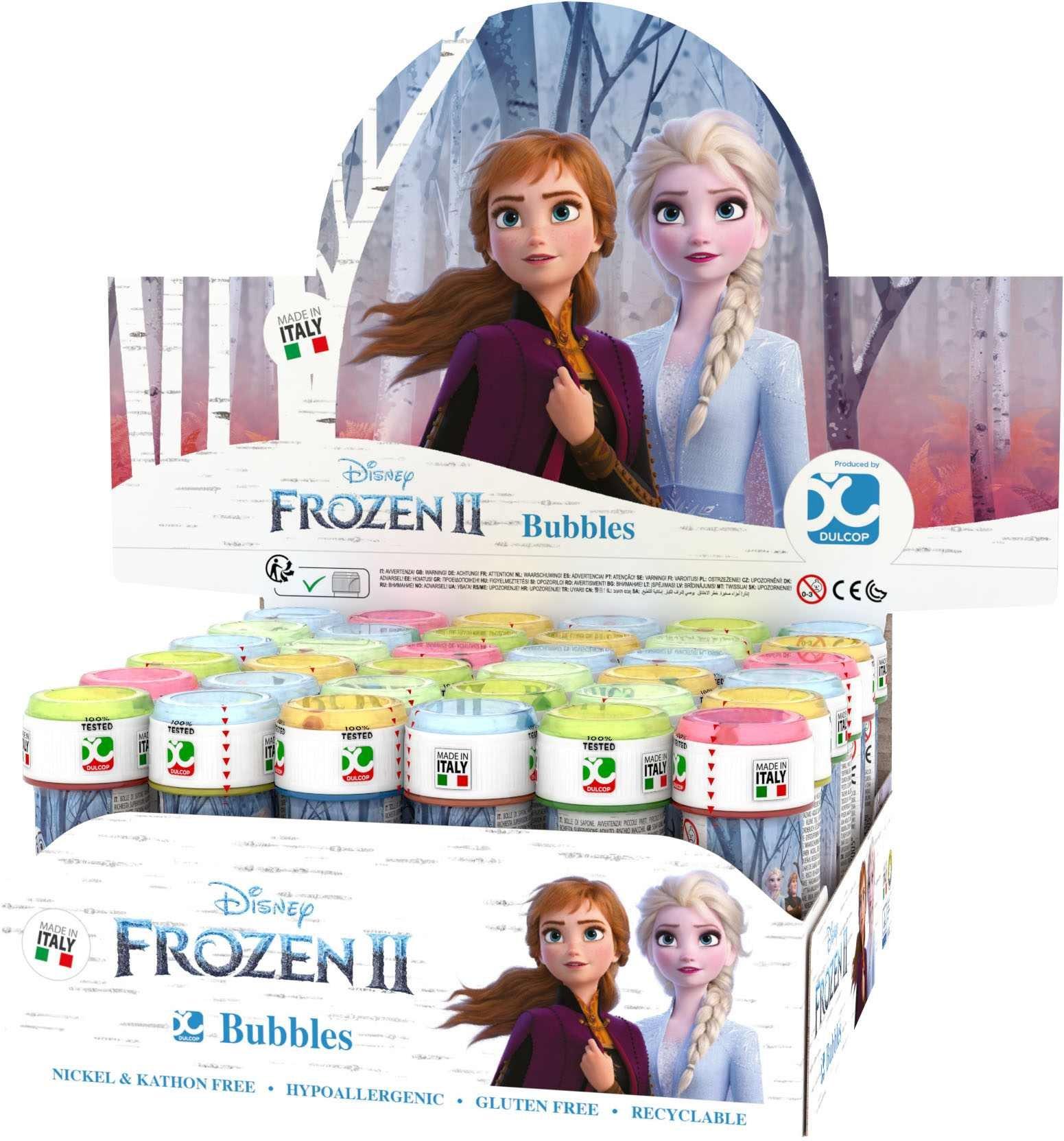 Dulcop Frozen Bubbles 60ml 1 Bolle di sapone Frozen, modelli assortiti 