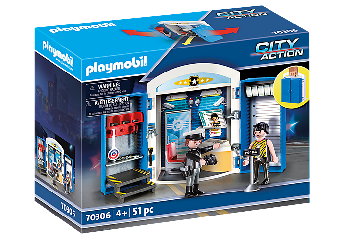 Playmobil  70306 Playbox "Au poste de police" 