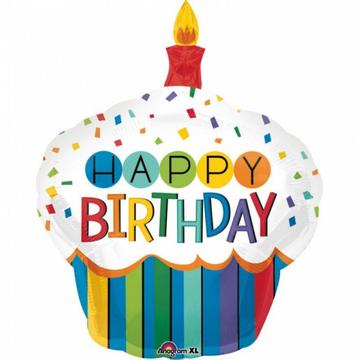 Folienballon Kuchen Happy Birthday