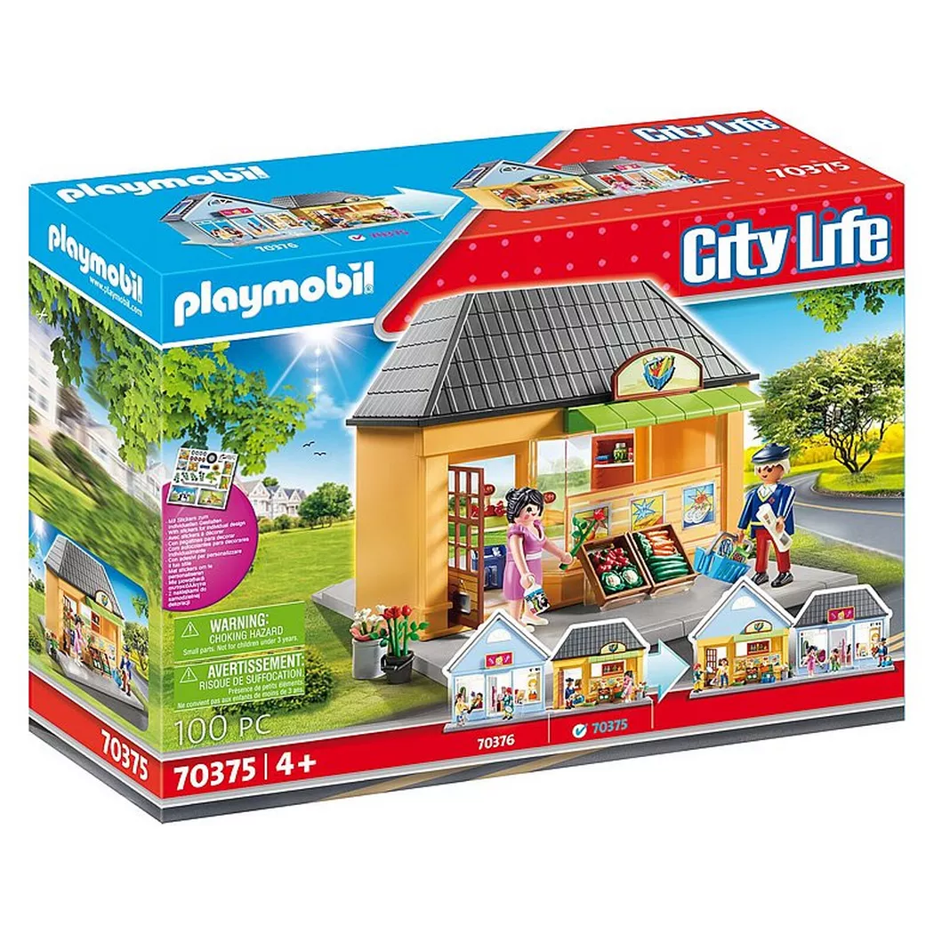 Playmobil - 70375 Mein Supermarkt, Multicolor