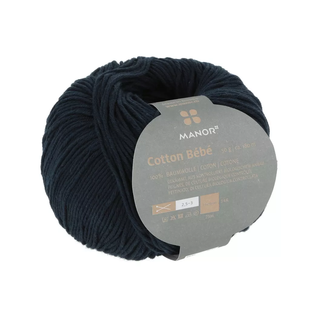 Manor - Strickgarn, 50GCA180M, Marine