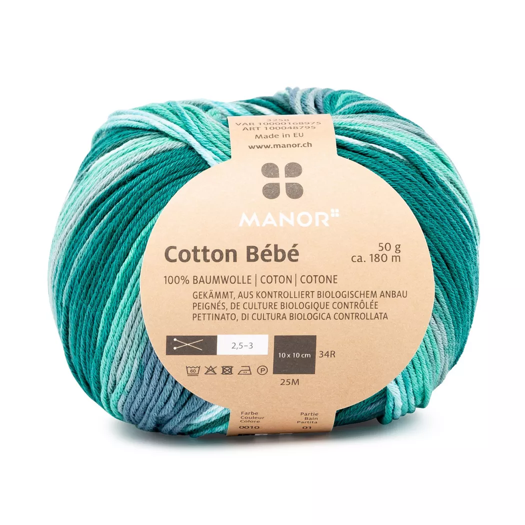 Manor - Strickgarn, 50GCA180M, Multicolor