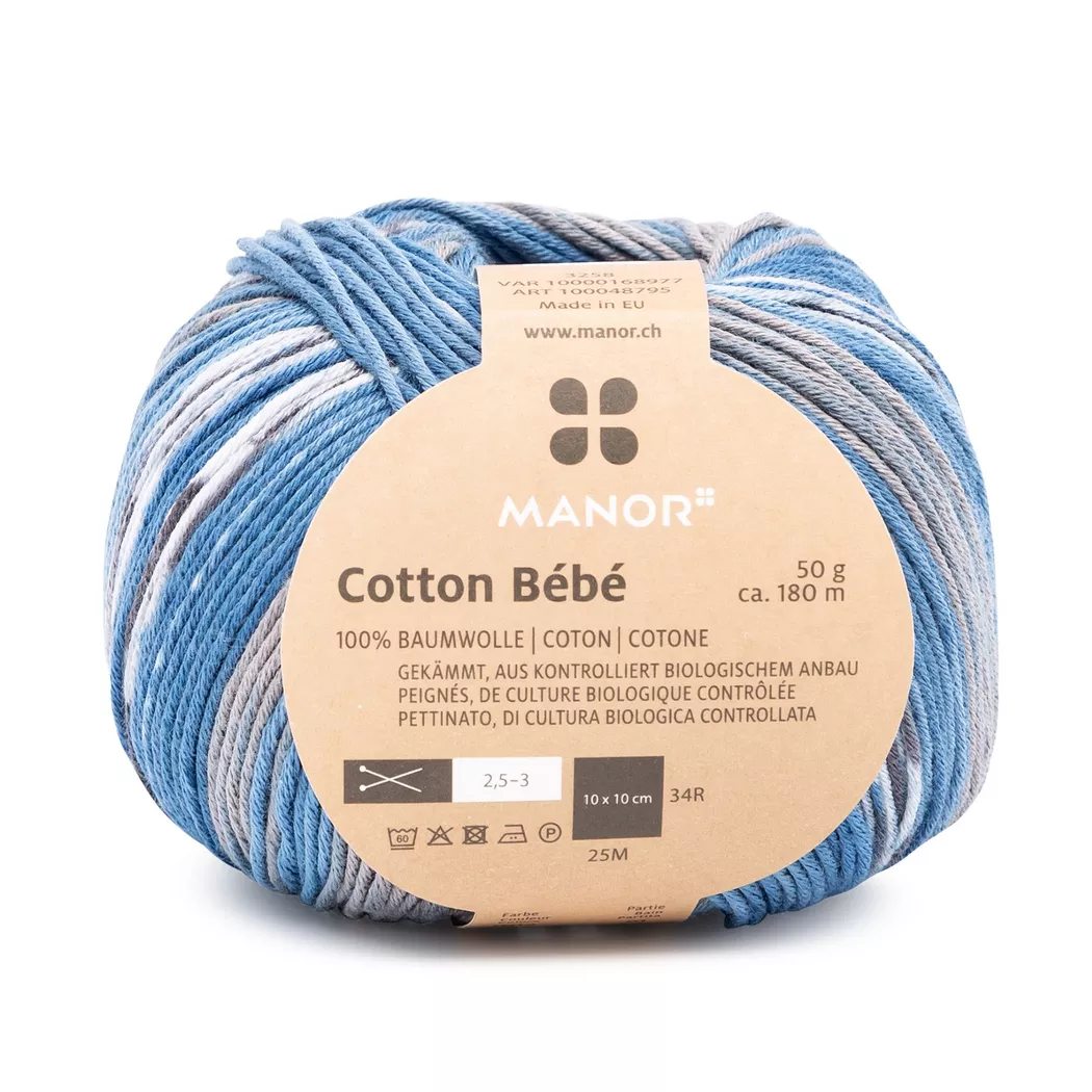 Manor - Strickgarn, 50GCA180M, Multicolor