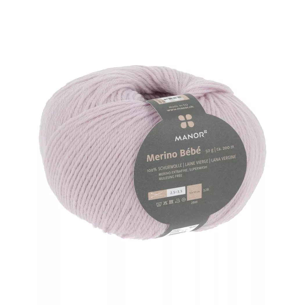 Manor - Strickgarn, 50GCA203M, Rosa