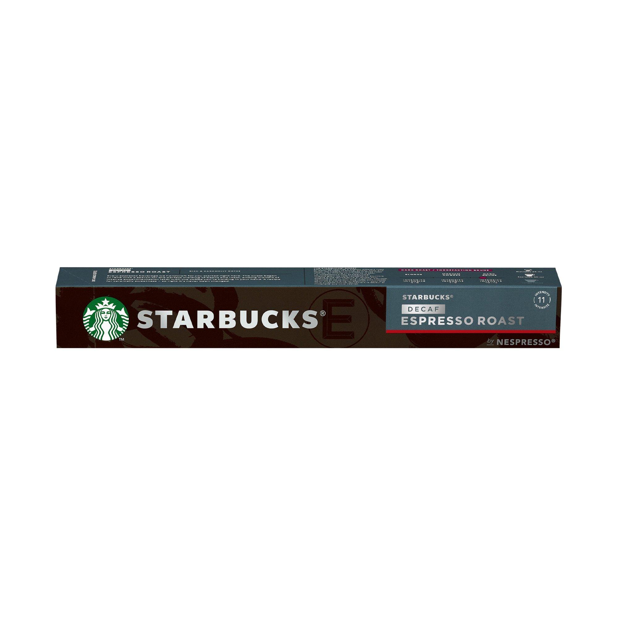 Image of STARBUCKS Decaffeinated Espresso Roast, Dark Roast - 10 Capsule
