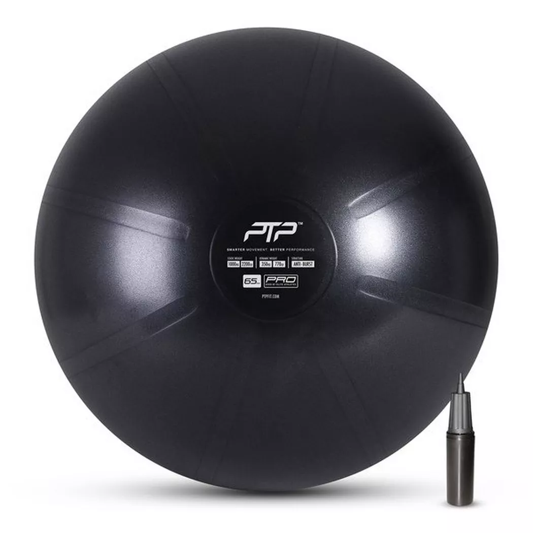 PTP - Gymnastikball, Coreball, One Size, Black