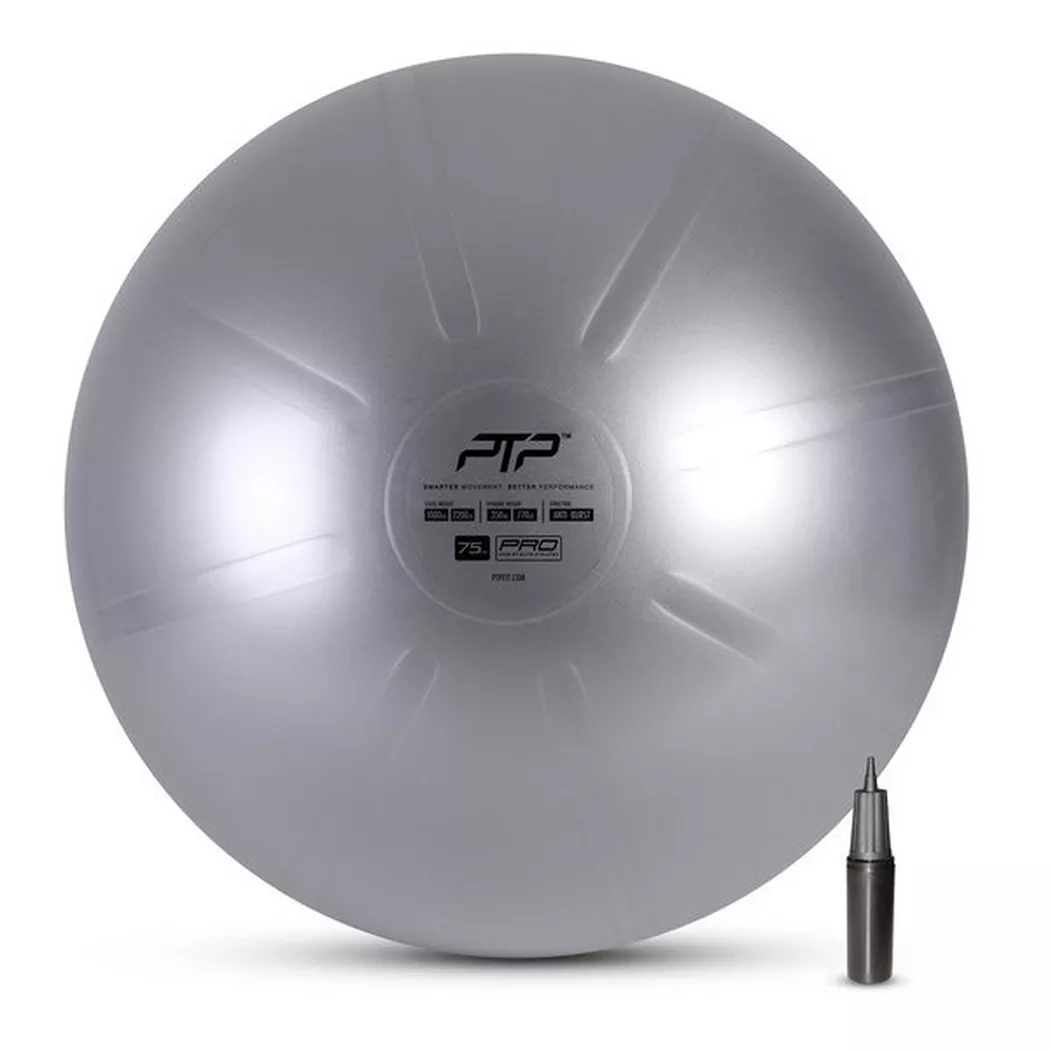 PTP - Gymnastikball, Coreball, One Size, Grau