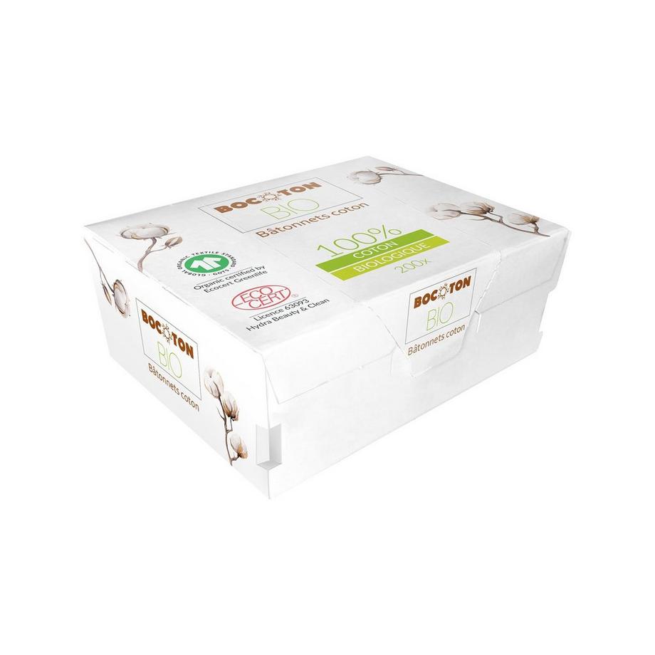 BOCOTON  200 Wattestäbchen - Kartonbox 