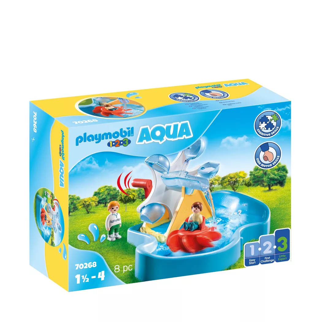 Playmobil - 70268 Aquaplay Wasserrad mit Karussell, Multicolor