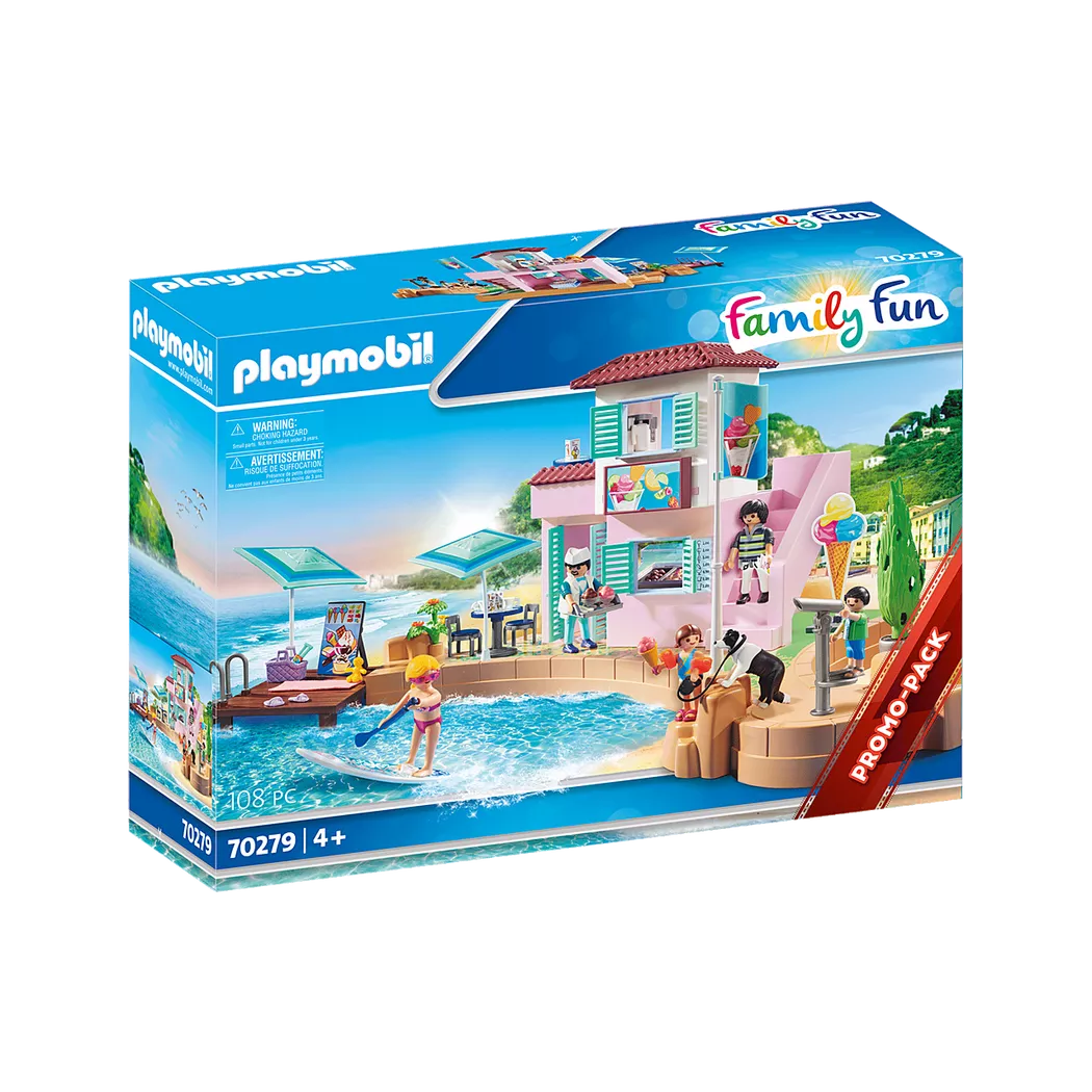 Playmobil - 70279 Eisdiele am Hafen, Multicolor
