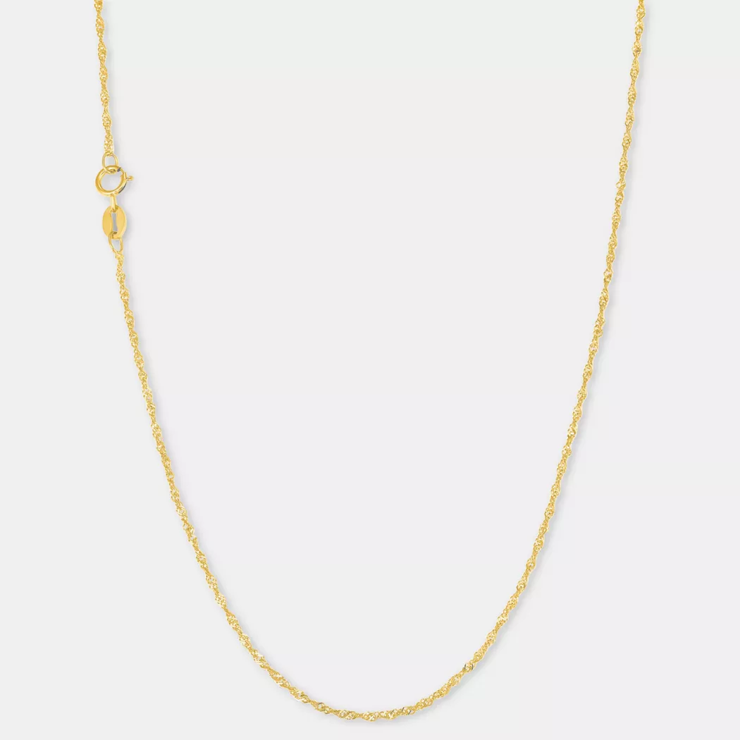 Amor - Halskette, Halsschmuck, 42cm, Gelbgold