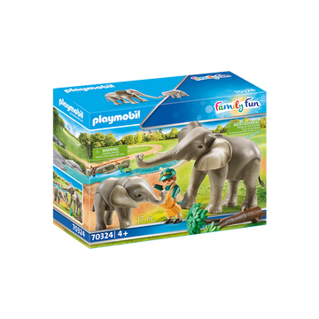 70324 Elefanten im Freigehege